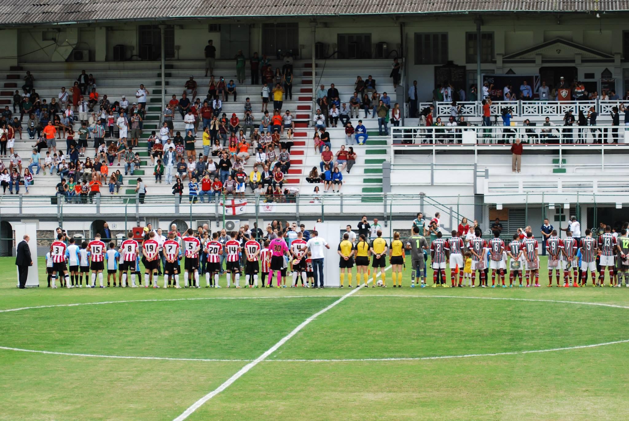 A view of the Exeter City fans at Flumenese in 2014