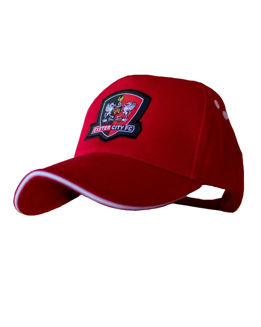 ECFC Contrast Trim Cap - Red & White