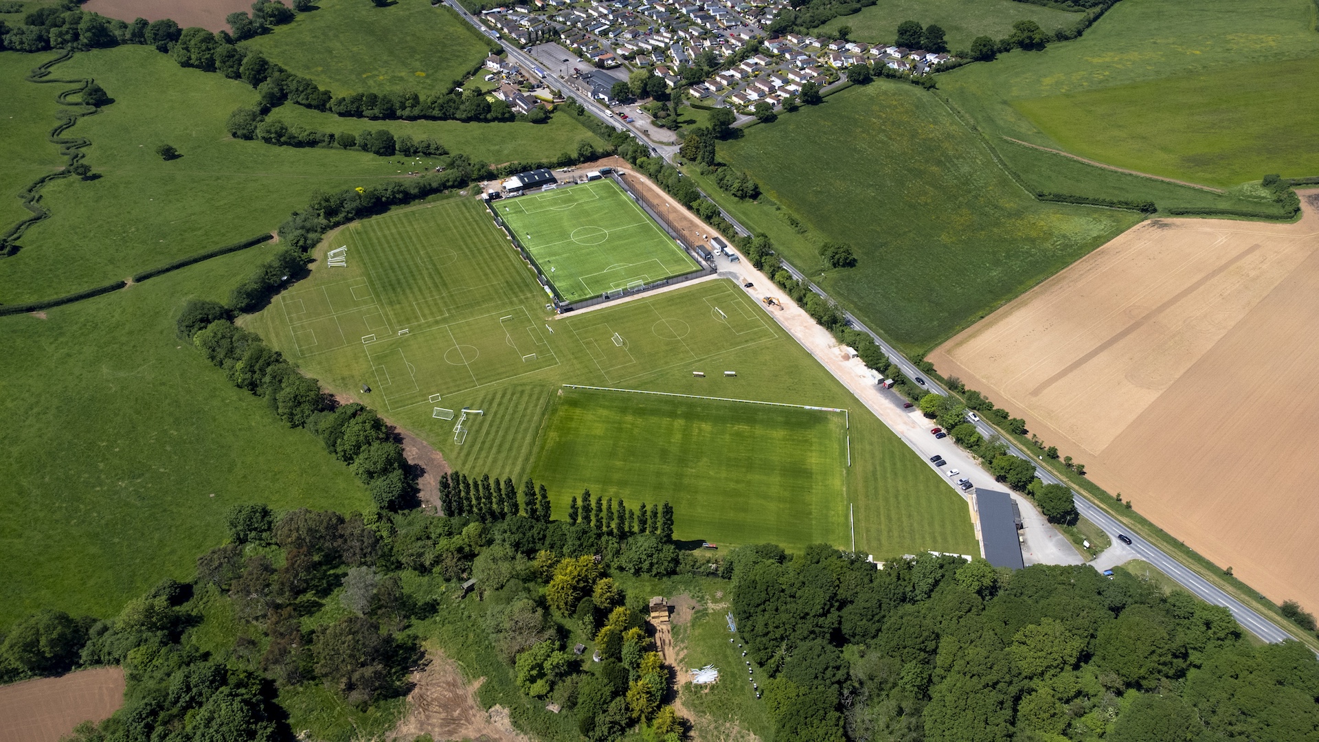 A view of the Cliff Hill Training Ground from above