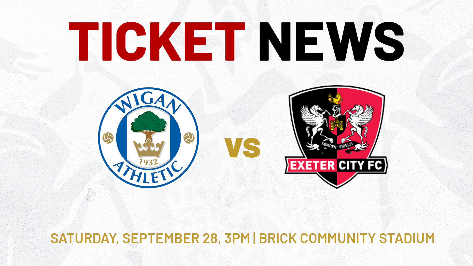 Wigan ticket news image