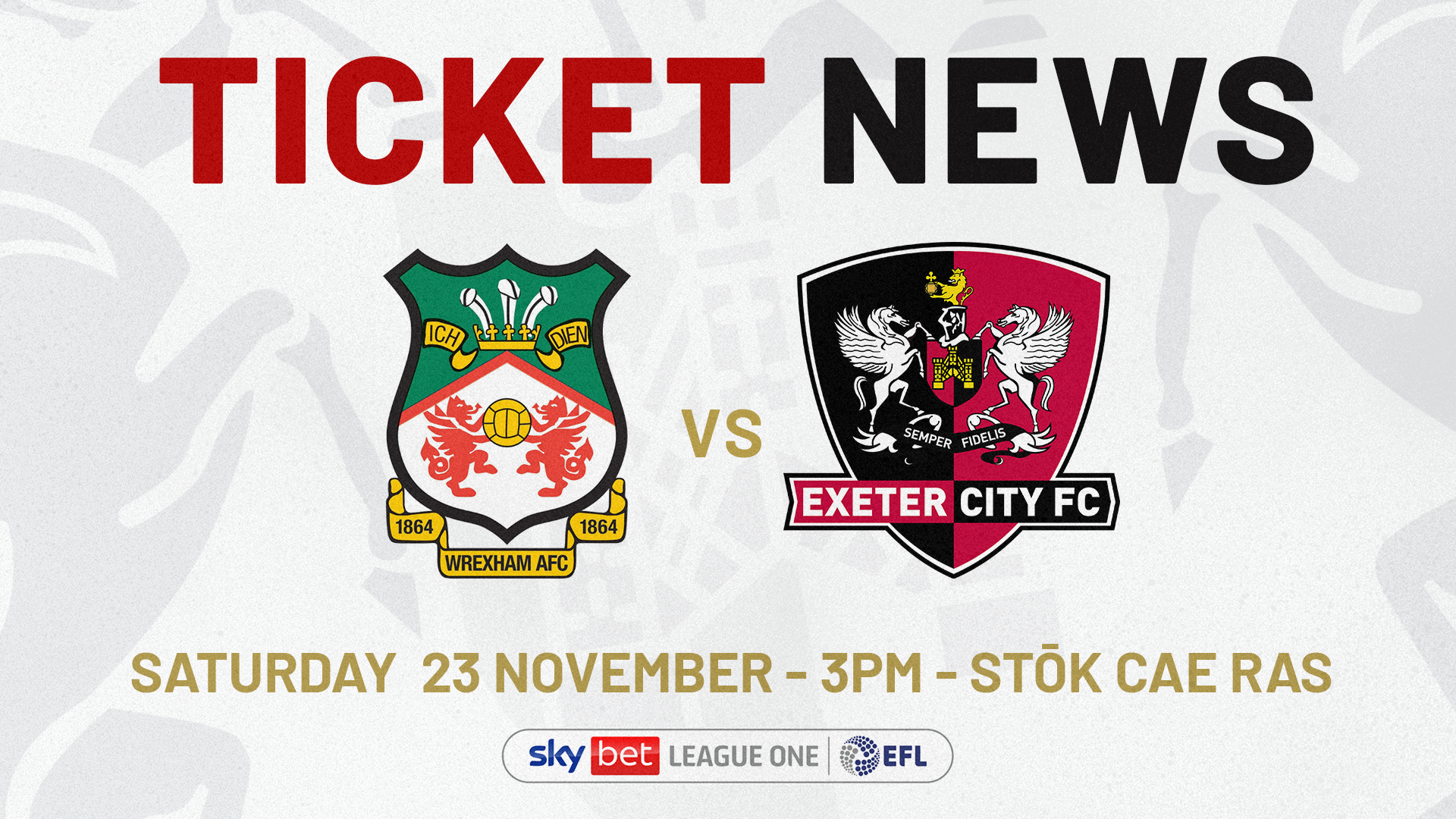 Wrexham Ticket News